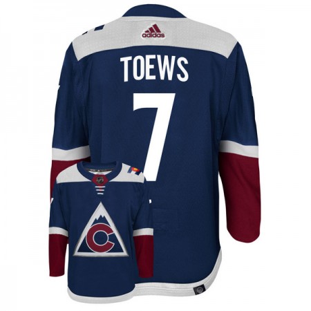 Colorado Avalanche Hockeydrakt Devon Toews 7 Navy Tredje Adidas Authentic - Herre